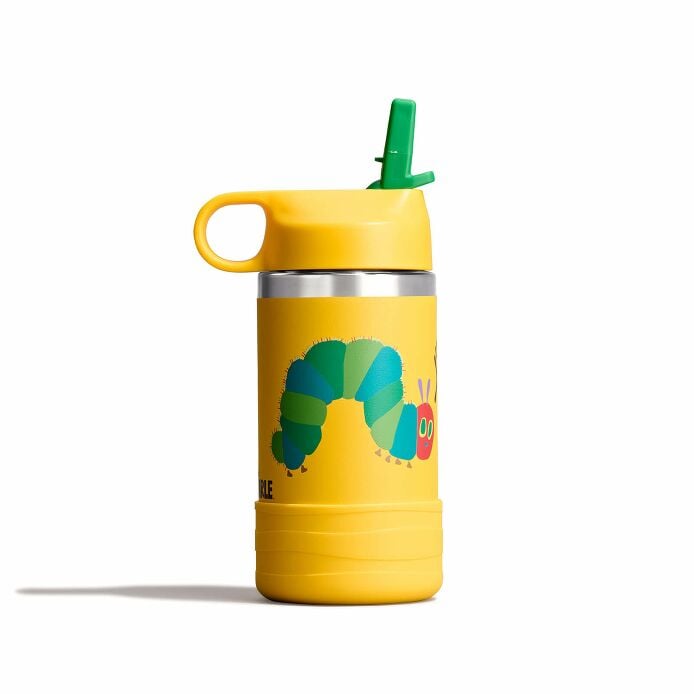 kids-12-oz-bottle-world-of-eric-carletm-e6 le26-w12-1000-kids-12-oz-wide-straw-cap-and-boot-yellow-caterpillar-straight-sideview_1.jpg